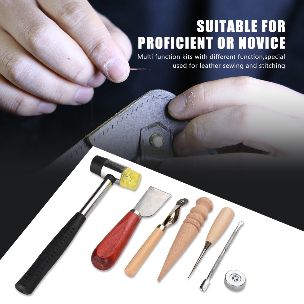 42PCS Leather Craft Tools Set  - огляд і ціна Groover Stitching Tool