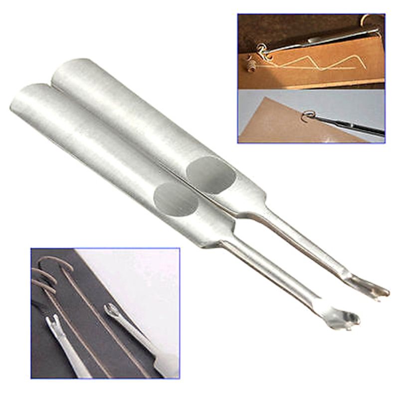 (.) 2Pcs Leather Leathercraft  - огляд і ціна Groover Stitching Tool